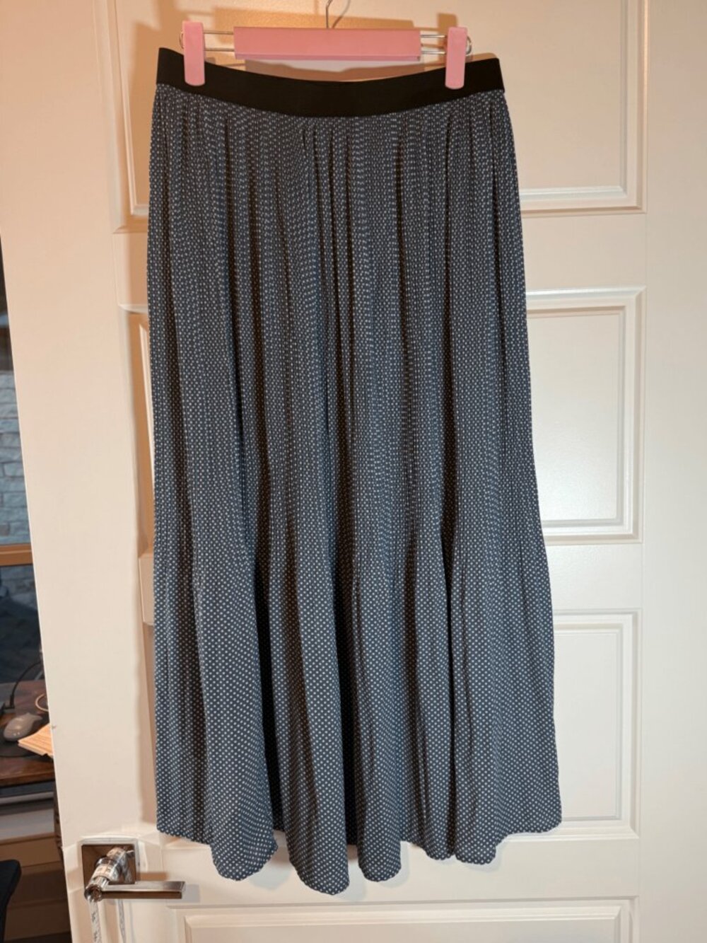 Adrianna Papell Polka Dot Maxi Skirt Size S